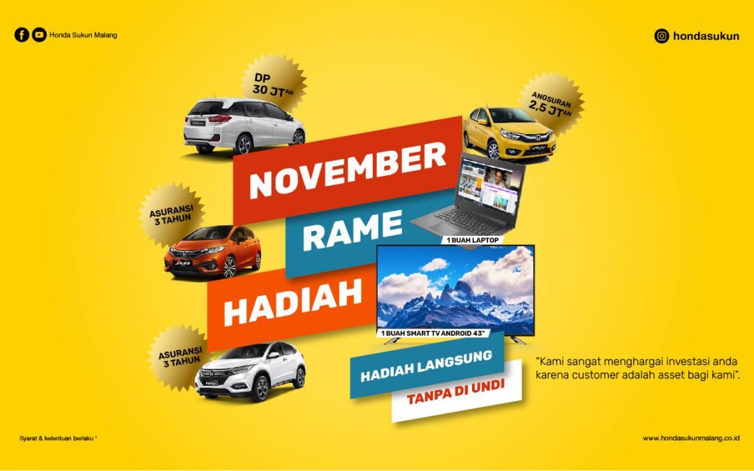 Promo November Rame Hadiah