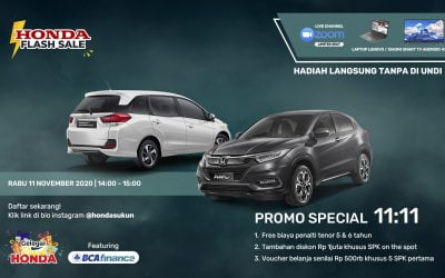 Virtual Event 11.11 Honda Flash Sale with BCA Finance