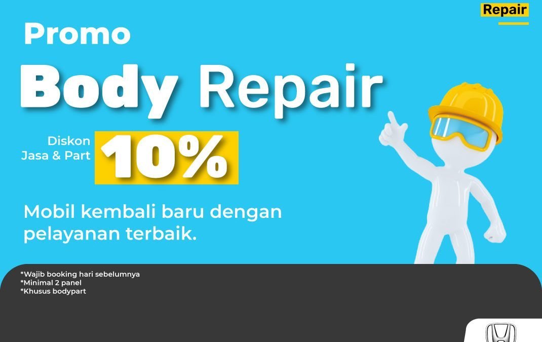 Promo Body Repair 10% All Type Mobil