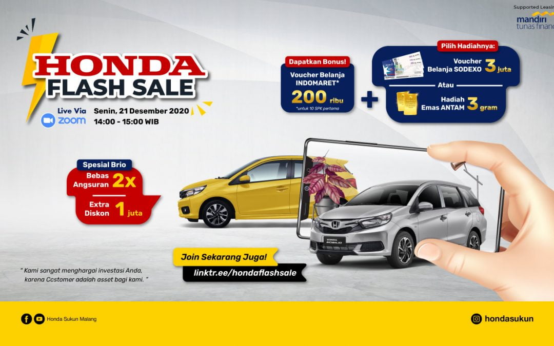 Honda Flash Sale with Mandiri Tunas Finance