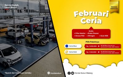 Service Honda di Malang, Februari Banyak Promo