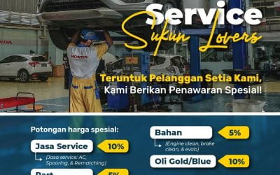 Servis Mobil Honda Dapat Diskon