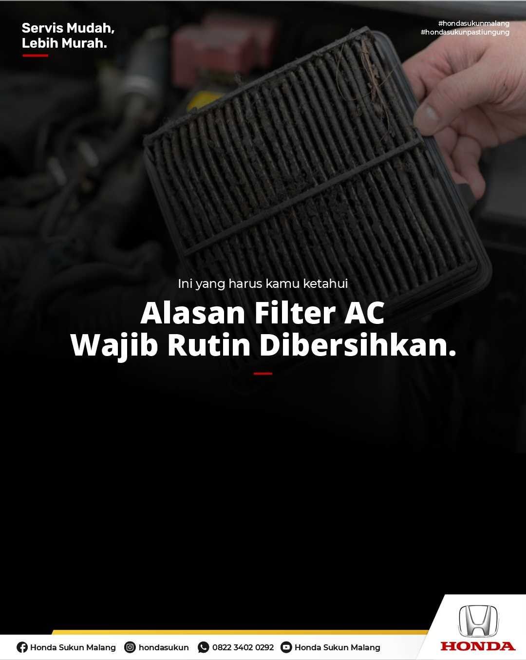 Filter AC Wajib di Bersihkan