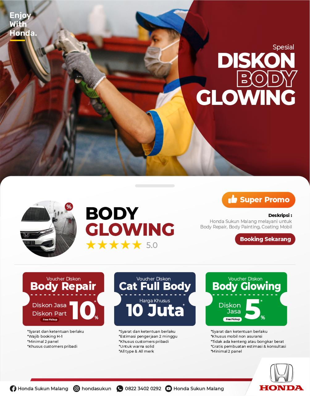 Super Promo Body Glowing september honda malang