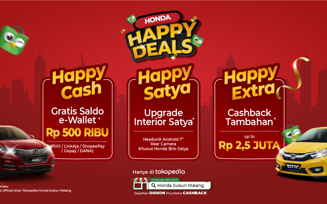 Promo Honda Happy Deals Bulan November