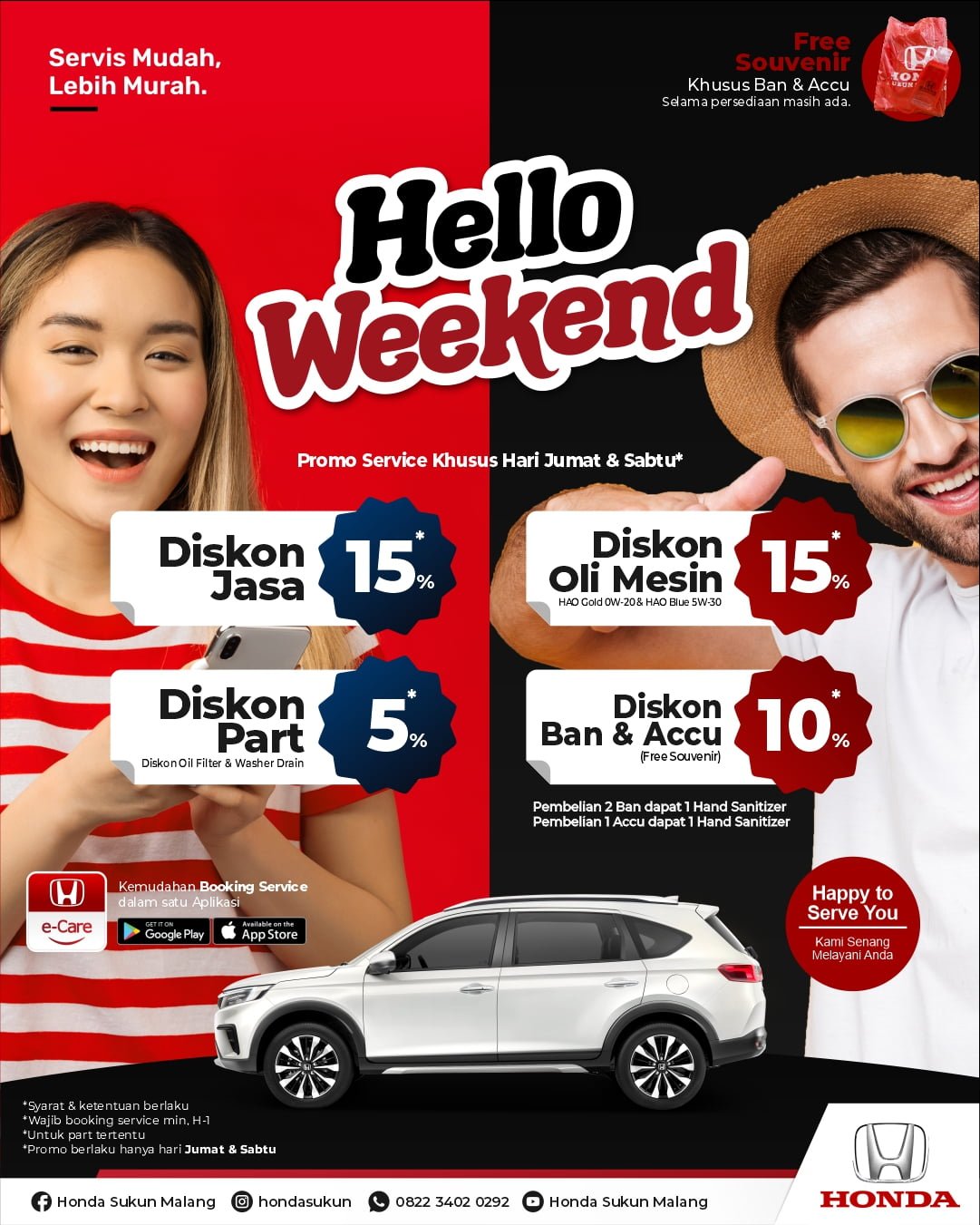Promo Hello Weekend Honda Malang