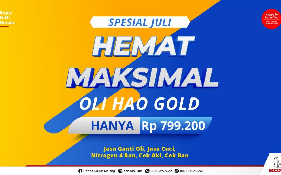 Paket Service Ganti Oli Gold Honda Malang