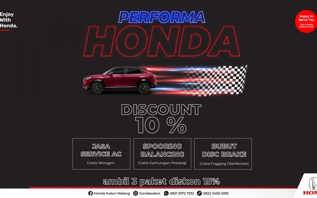 Promo Service Ekstra Diskon Performa Honda