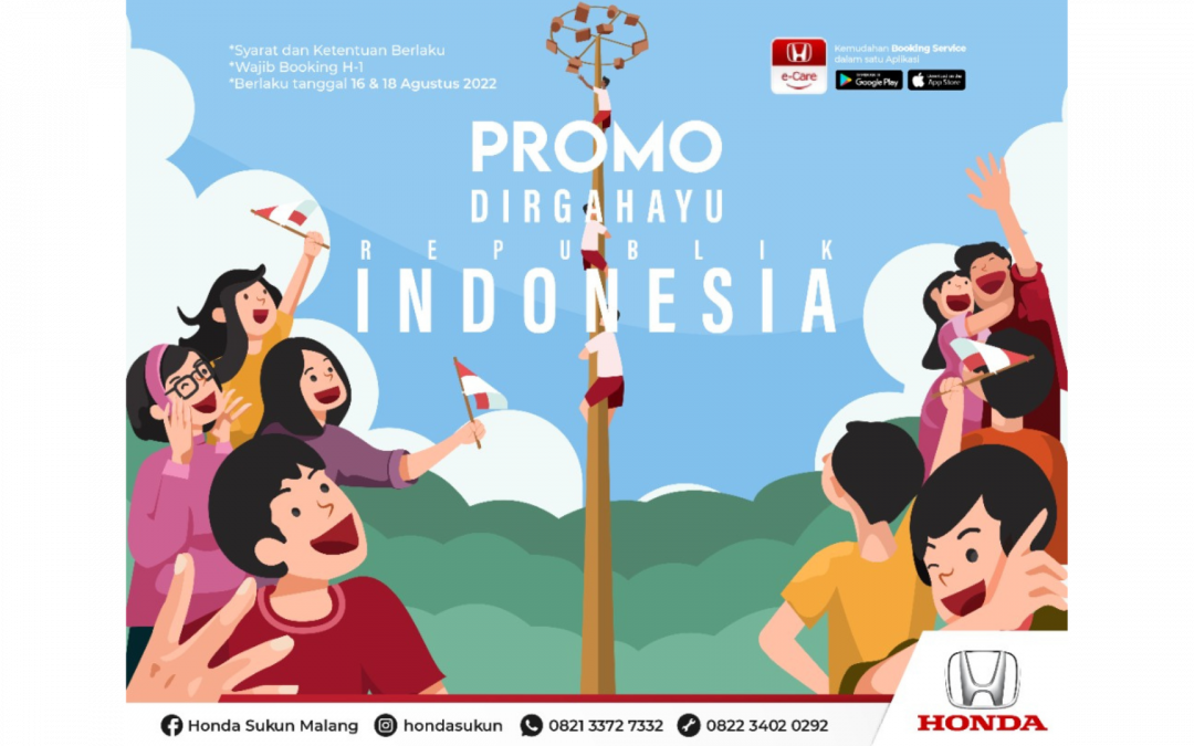 HUT NKRI Ke-77 Tahun, Honda Berikan Promo Service Dirgahayu RI