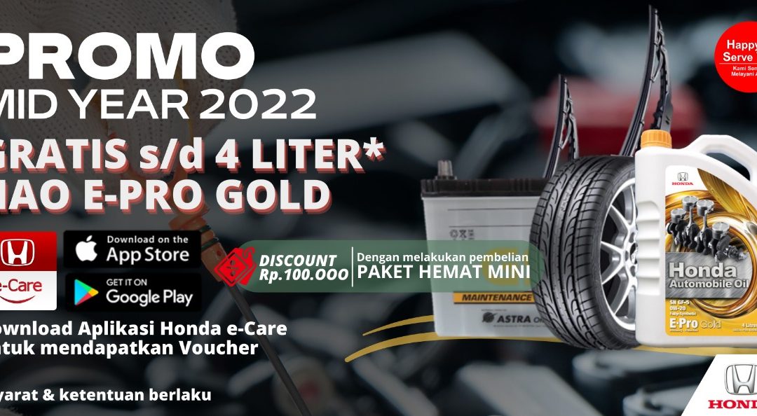 Paket Hemat Mini, Dapatkan Gratis Oli HAO s/d 4 Liter
