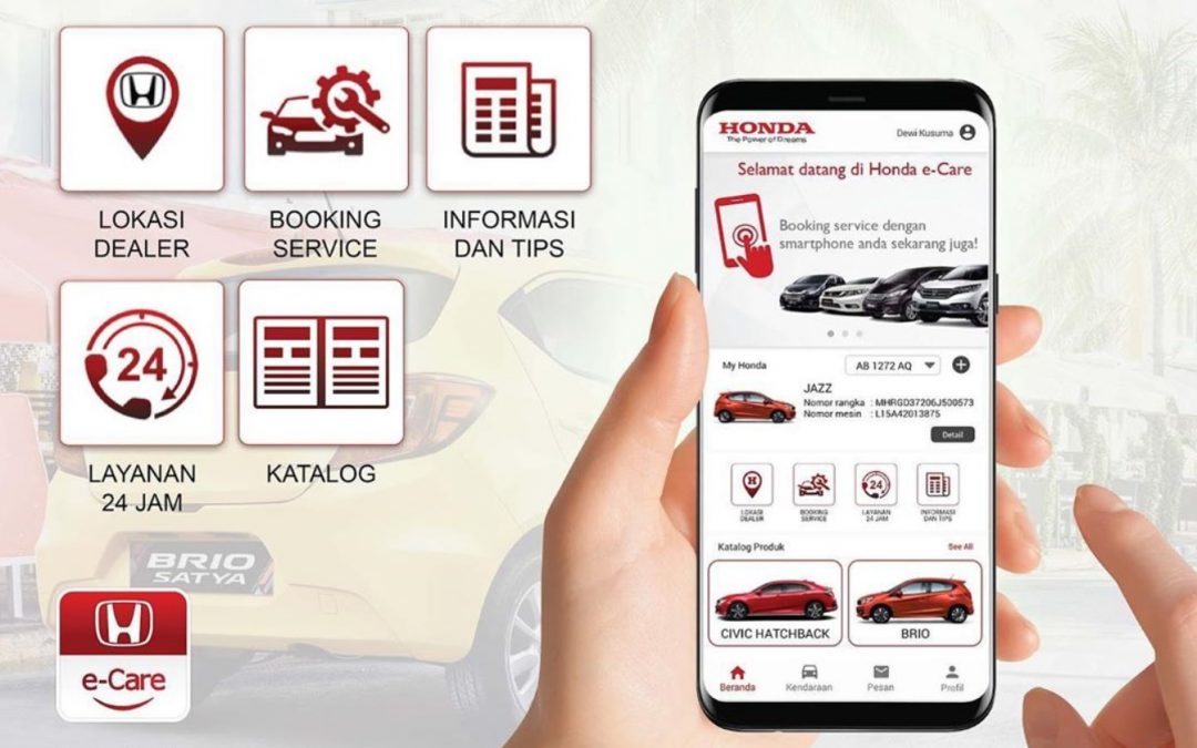 Cara Booking Service di Aplikasi Honda e – Care