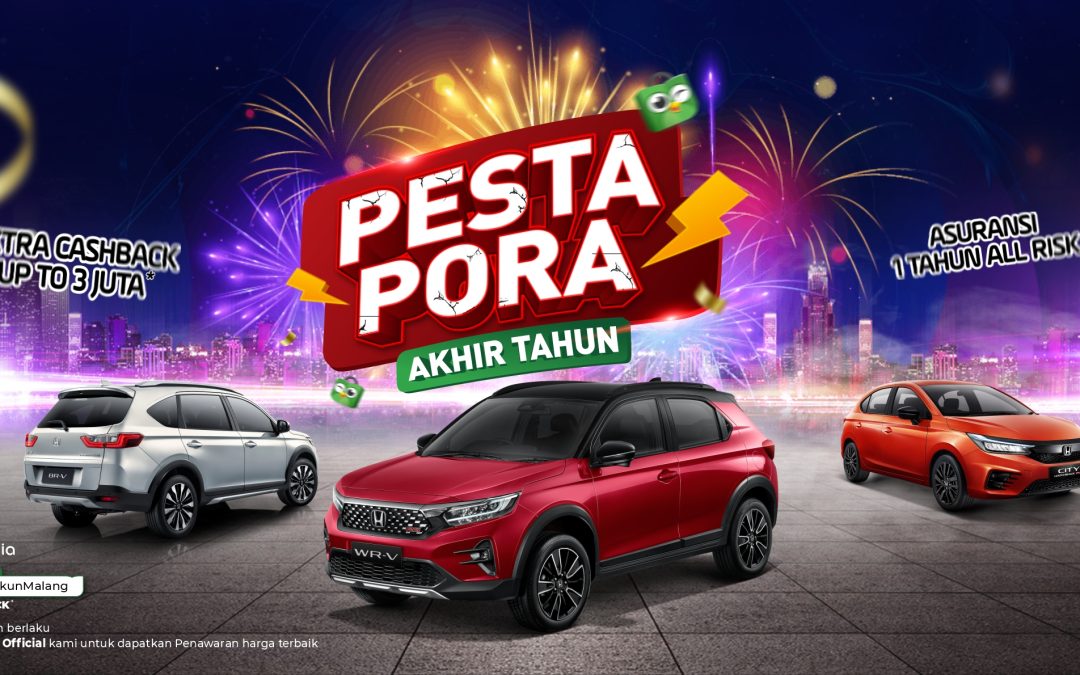 PROMO AKHIR TAHUN HONDA EKSTRA CASHBACK dan ASURANSI 1 TAHUN ALL RISK