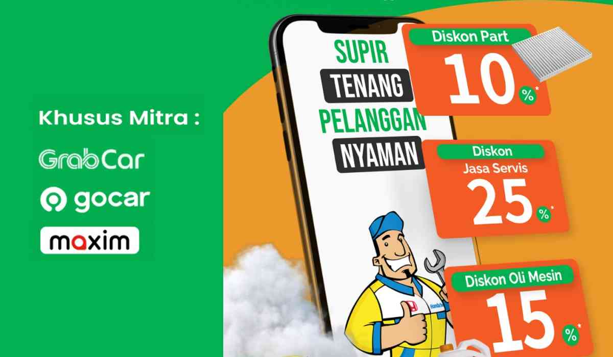 Buat Pelangganmu Nyaman! Promo Service Mobil Khusus Taxi Online hingga 25%