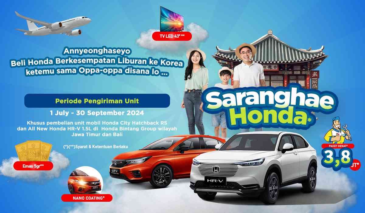 Annyeong Haseyo! Kesempatan Liburan Ke Korea Bareng Honda, Beli Mobil Sekarang!