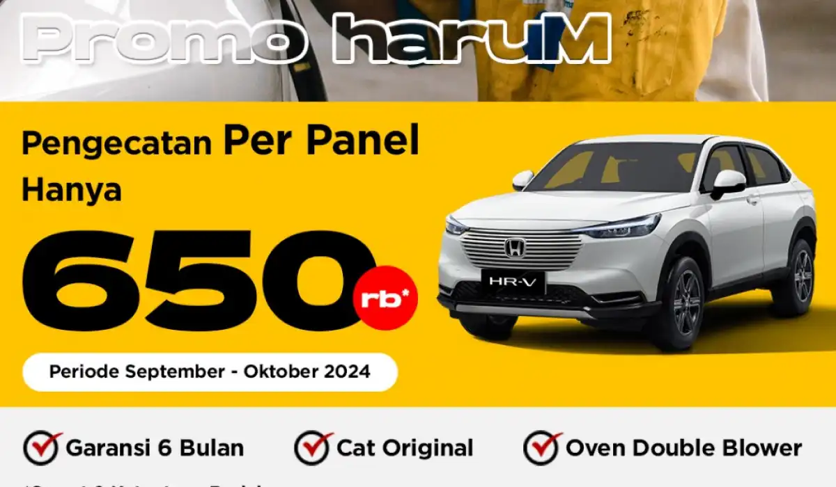 Promo Harum: Pengecatan Body Mobil Per Panel Hanya Rp650.000!