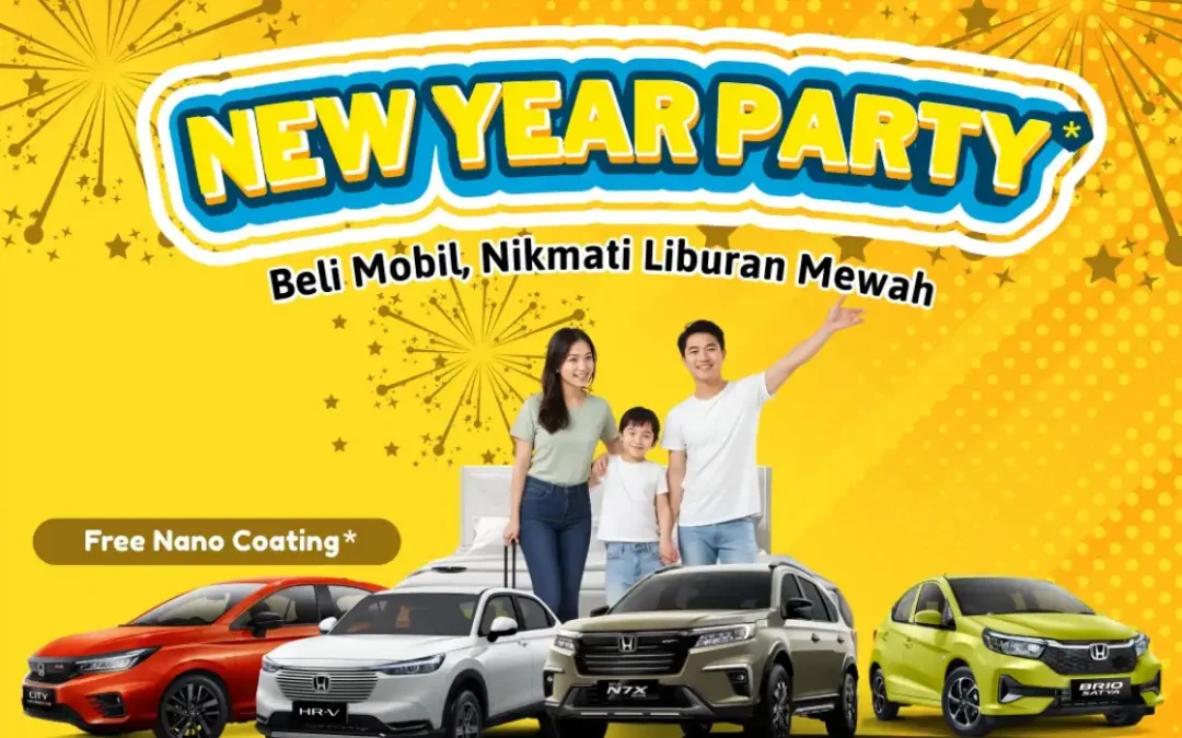 New Year Party: Beli Mobil Honda, Liburan Mewah Menanti!