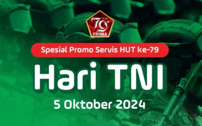 Spesial TNI! Promo Service Mobil HUT TNI Ke-79, Diskon Hingga 20%!