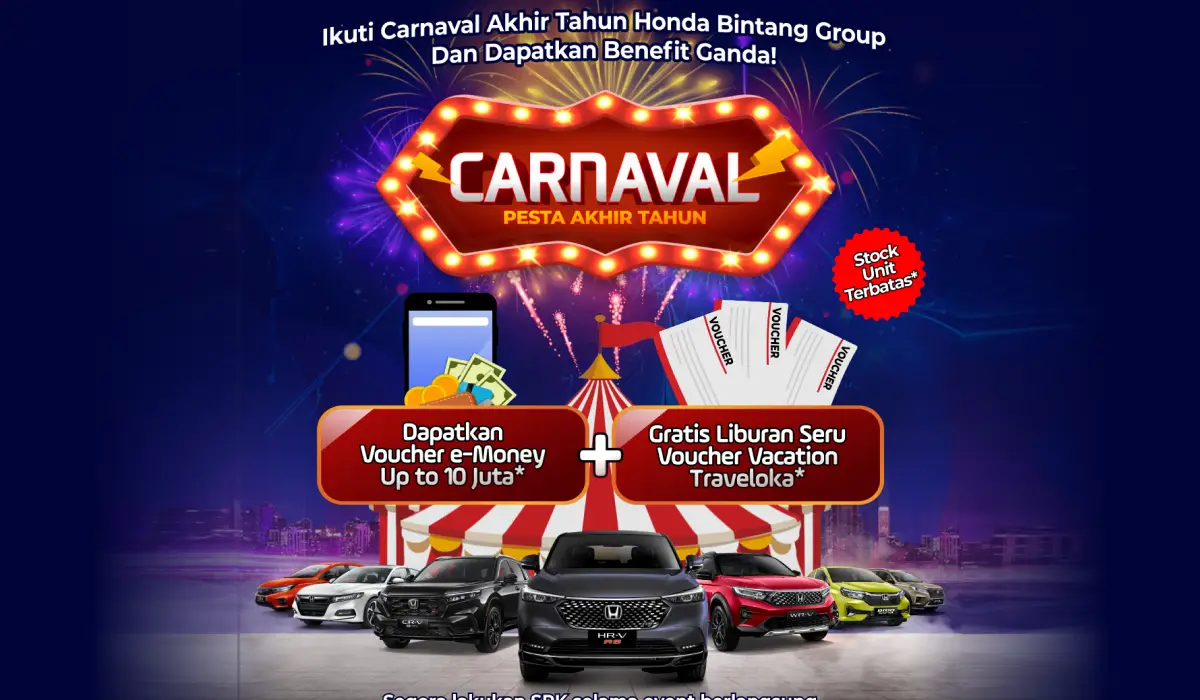 CARNAVAL Pesta Akhir Tahun Honda Sukun Malang: Kesempatan Emas Raih Mobil Impian dan Bonus Ganda!