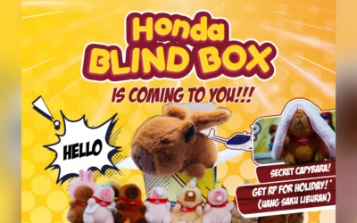 Dapatkan Honda Blind Box Berisi Boneka Capybara Lucu di Honda Sukun Malang! Beli Mobil Honda Sekarang!