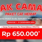 PAK CAMAT: Paket Cat Hemat, Buat Warna Mobil Anda Semakin Mengkilap Maksimal!