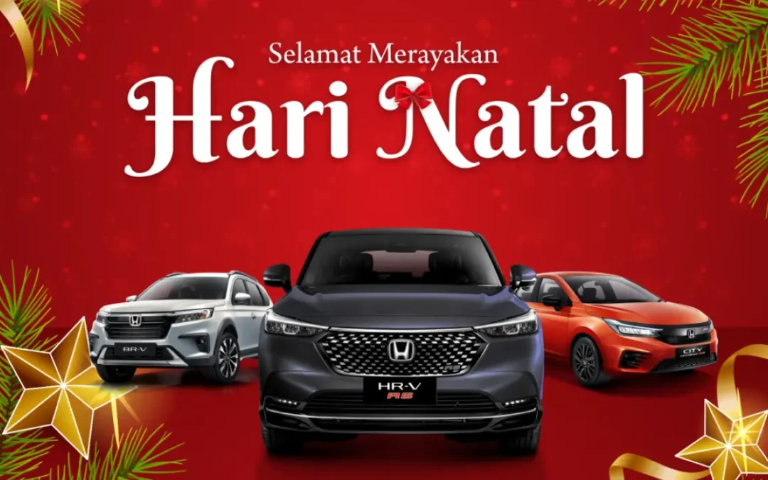 Honda Sukun Malang Mengucapkan Selamat Merayakan Hari Natal: Temani Perjalanan Natal Anda dengan Mobil Honda yang Tangguh dan Stylish