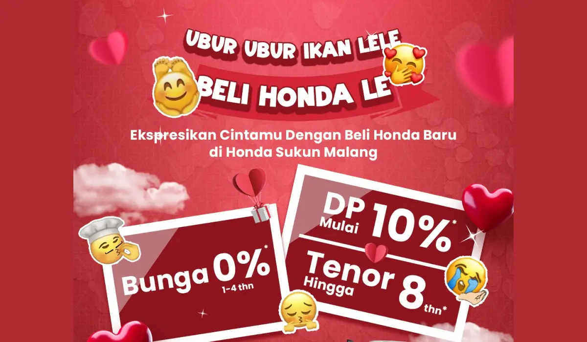 Ubur Ubur Ikan Lele, Beli Honda Lee! Promo Beli Mobil Honda Spesial Valentine DP 0%!