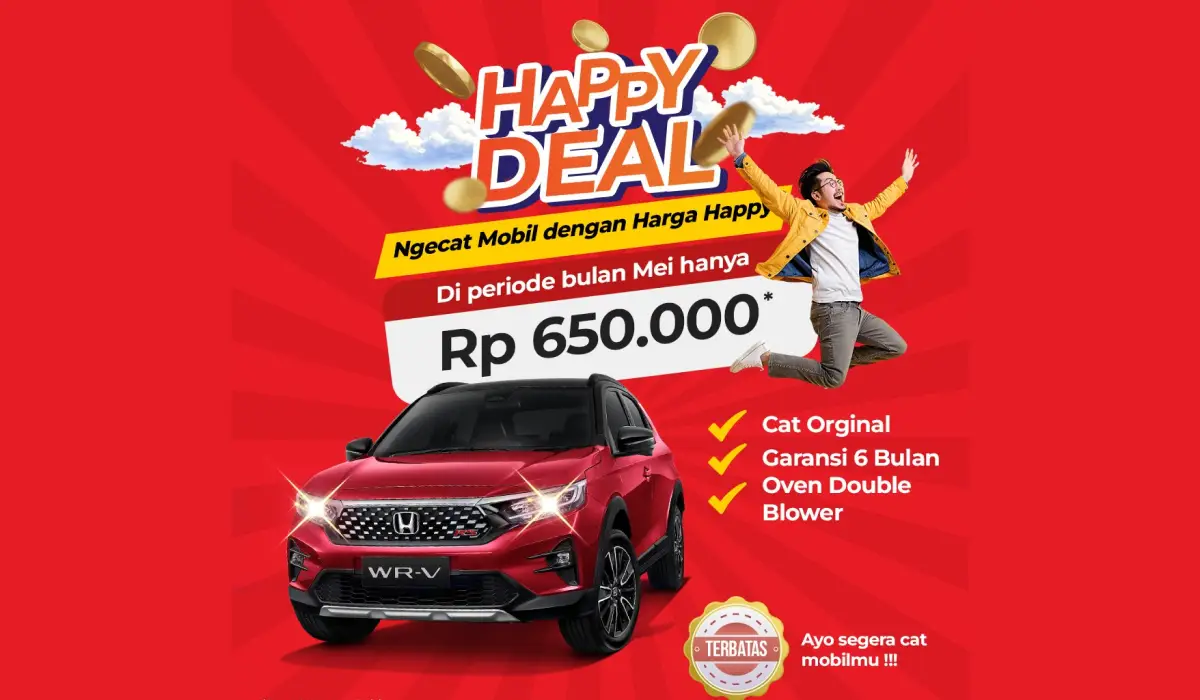 HAPPY DEAL Cat Body Mobil: Ngecat Mobil dengan Harga Happy di Honda Sukun Malang