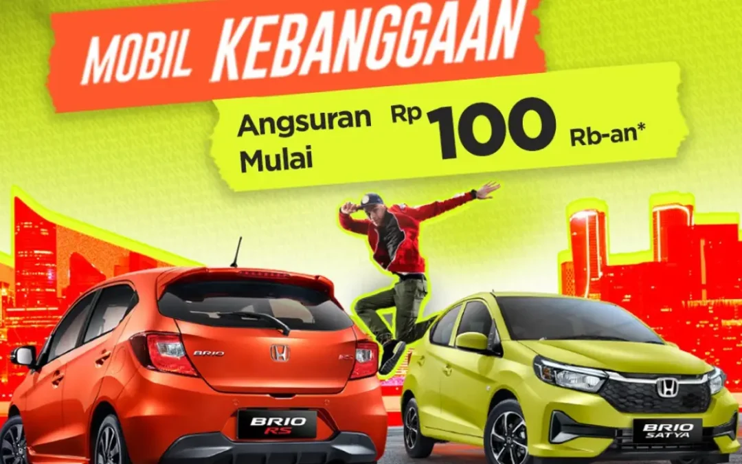Promo Honda Brio Bulan Juni: Angsuran Mulai Rp 100 Ribuan di Honda Sukun Malang