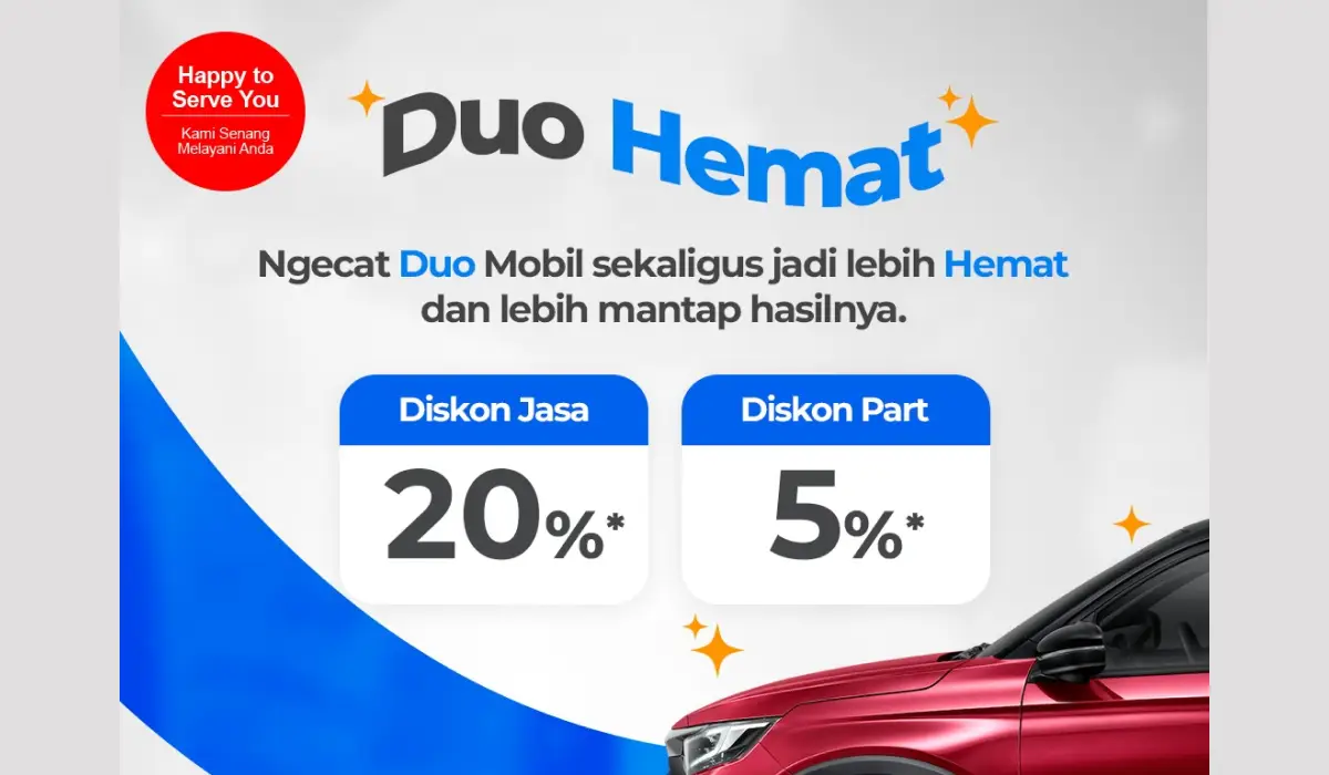 Promo DUO HEMAT dari Honda Sukun Malang: Service Mobil Honda Past Hemat!