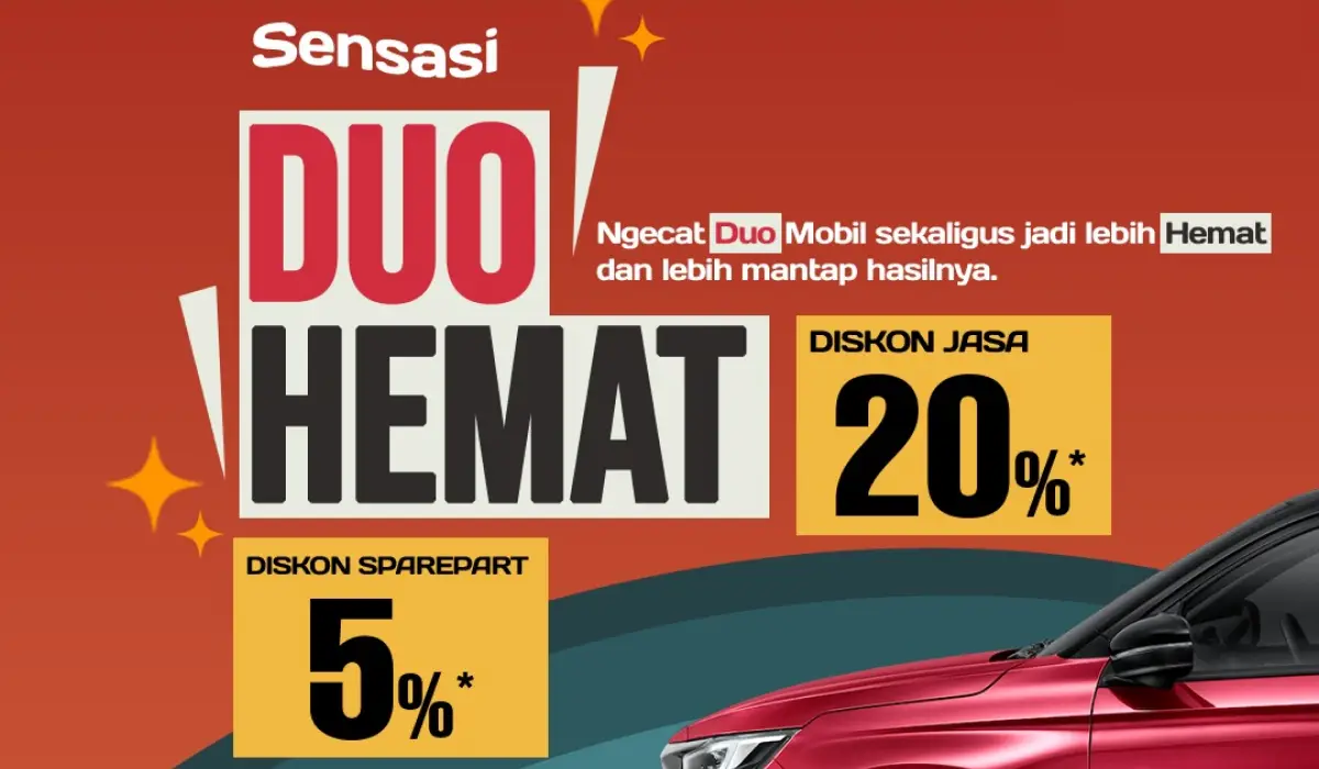 Promo DUO HEMAT Honda Sukun Malang: Diskon Cat Mobil hingga 20%!