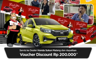 Voucher Diskon Service 200 Ribu Selama Juli! Service Mobil Makin Hemat di Honda Sukun Malang