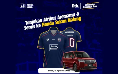 Rayakan Ulang Tahun Arema ke-38 Bersama Honda Sukun Malang: Tunjukkan Atribut Aremamu dan Nikmati Promo Servis Spesial!