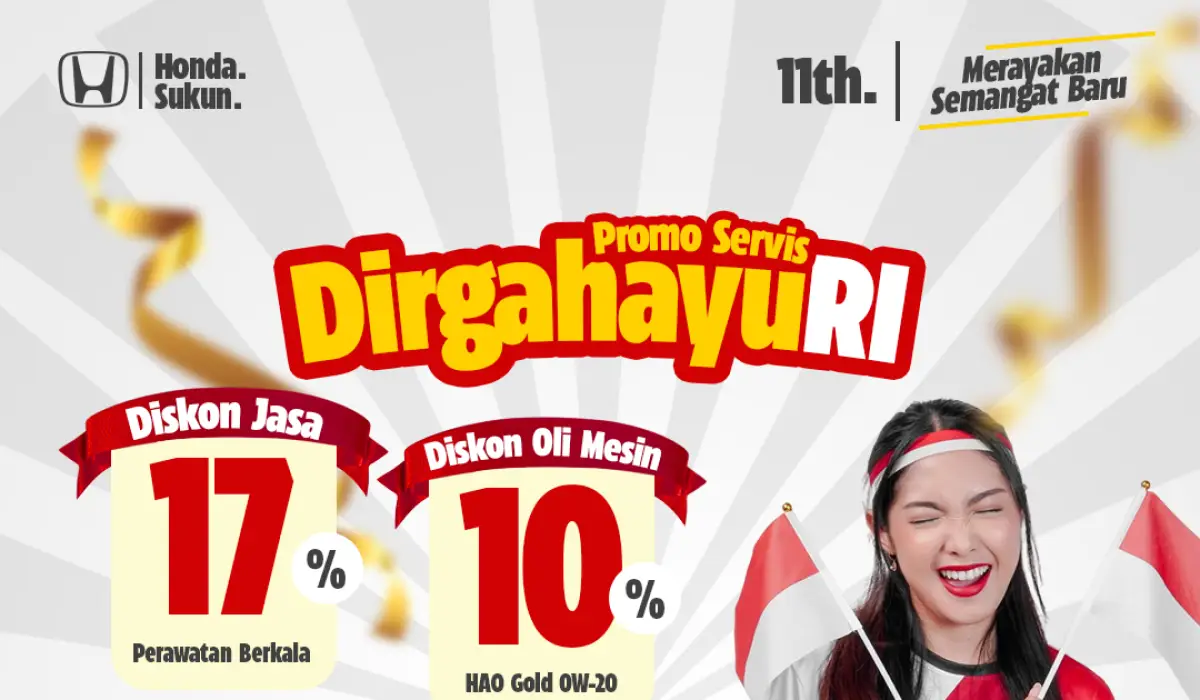 Promo Servis Dirgahayu RI Honda Sukun Malang: Rayakan Kemerdekaan dengan Perawatan Mobil Paling Hemat!