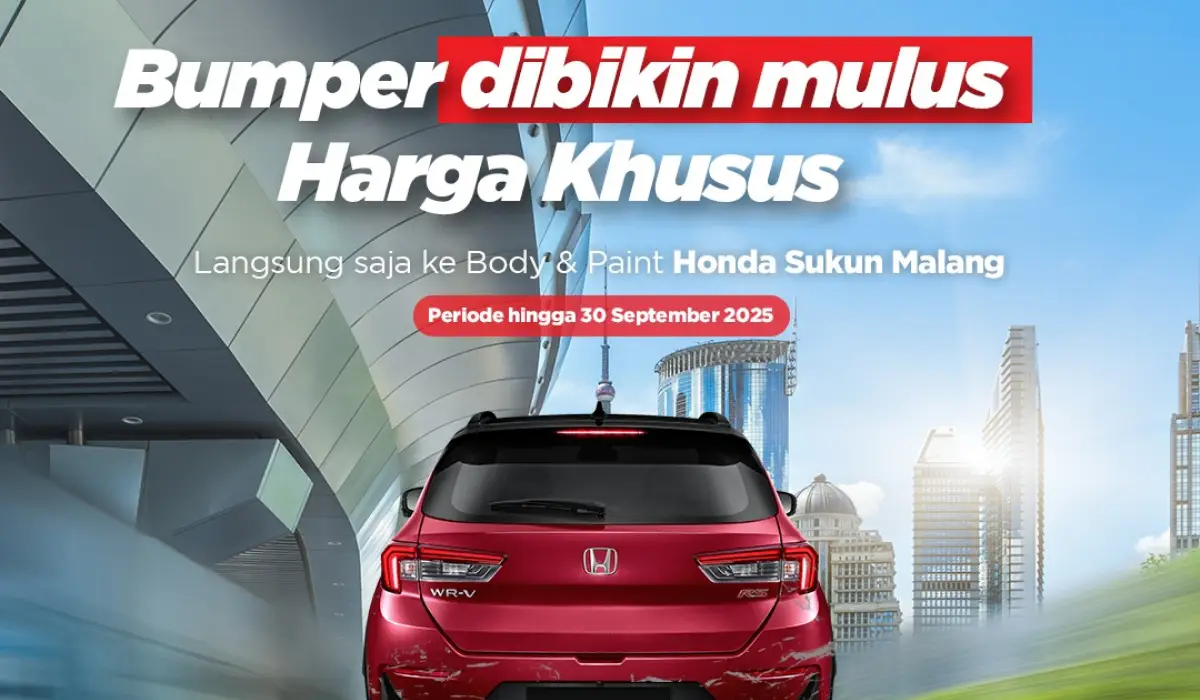 Bumper Dibikin Mulus Harga Khusus di Honda Sukun Malang