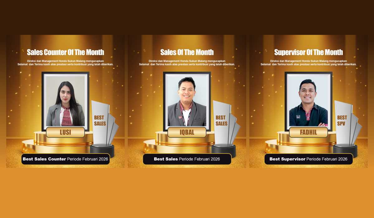 Rahasia Di Balik Kepuasan Pelanggan: Selamat Kepada Sales of the Month Honda Sukun Malang Februari 2026