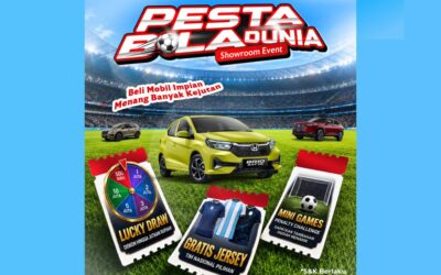 Beli Mobil Dapat Lucky Draw 10 Juta dan Jersey Gratis di Showroom Event Pesta Bola Dunia Honda Sukun Malang