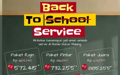 Aktivitas Harian Jadi Aman dengan Promo Back to Service Mulai 572 Ribu di Honda Sukun Malang Plus Gratis Filter Oli