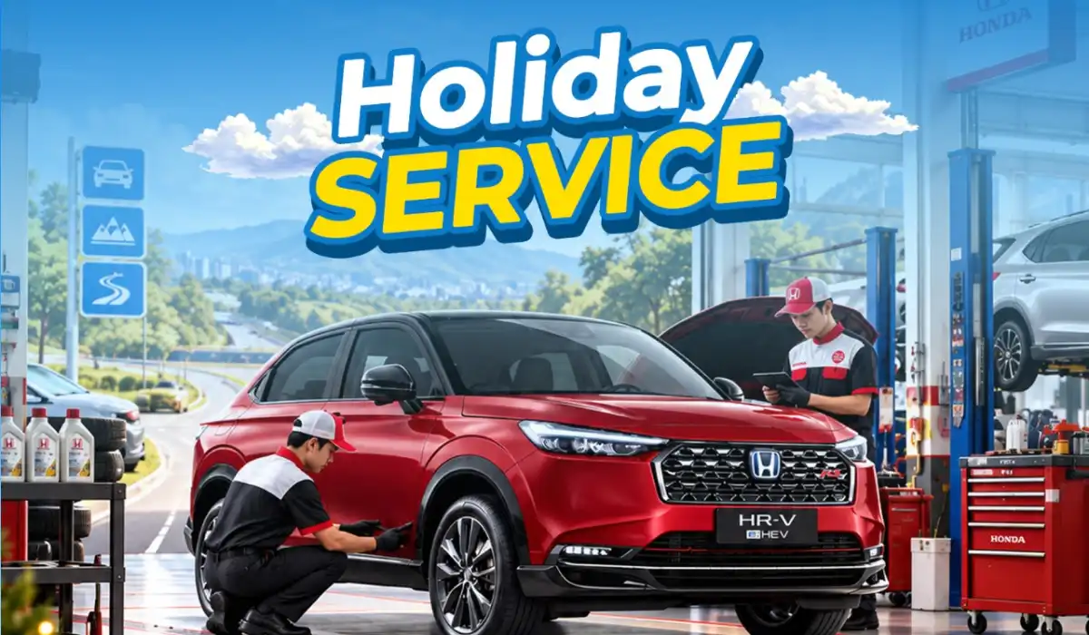 Liburan Akhir Tahun Tenang Tanpa Cemas: Promo Service Mobil Holiday Service di Honda Sukun Malang Bertabur Diskon dan Gratis Oli